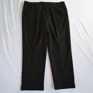 Vtg Oxxford Clothes 40x32 Brown‎ Fawnskin Flannel 100% Wool Benjamin Dress Pants